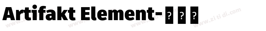 Artifakt Element字体转换 Artifakt Element字体转换